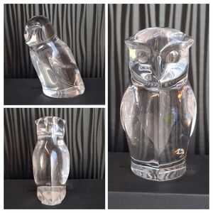 Villeroy & Boch Crystal Owl Figurine 3"